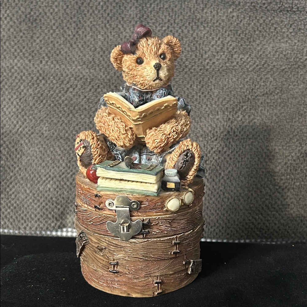 VTG Wilson Brown Bear Jewelry Box